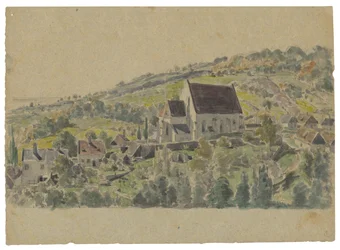 View of Gothic Church in Jur near Bratislava